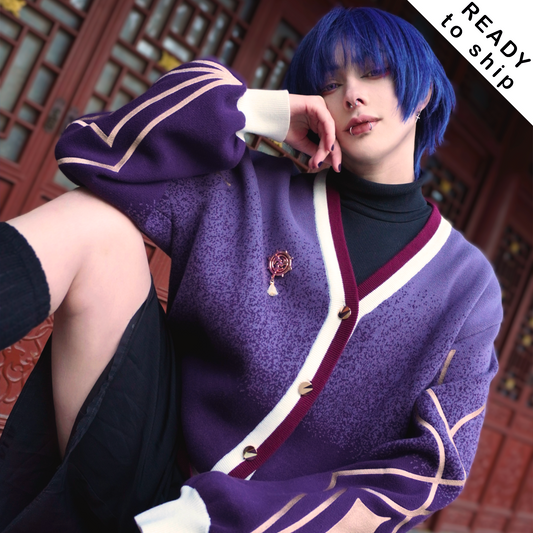 Subtle Scaramouche Genshin Impact Embroidered Cardigan Cosplay